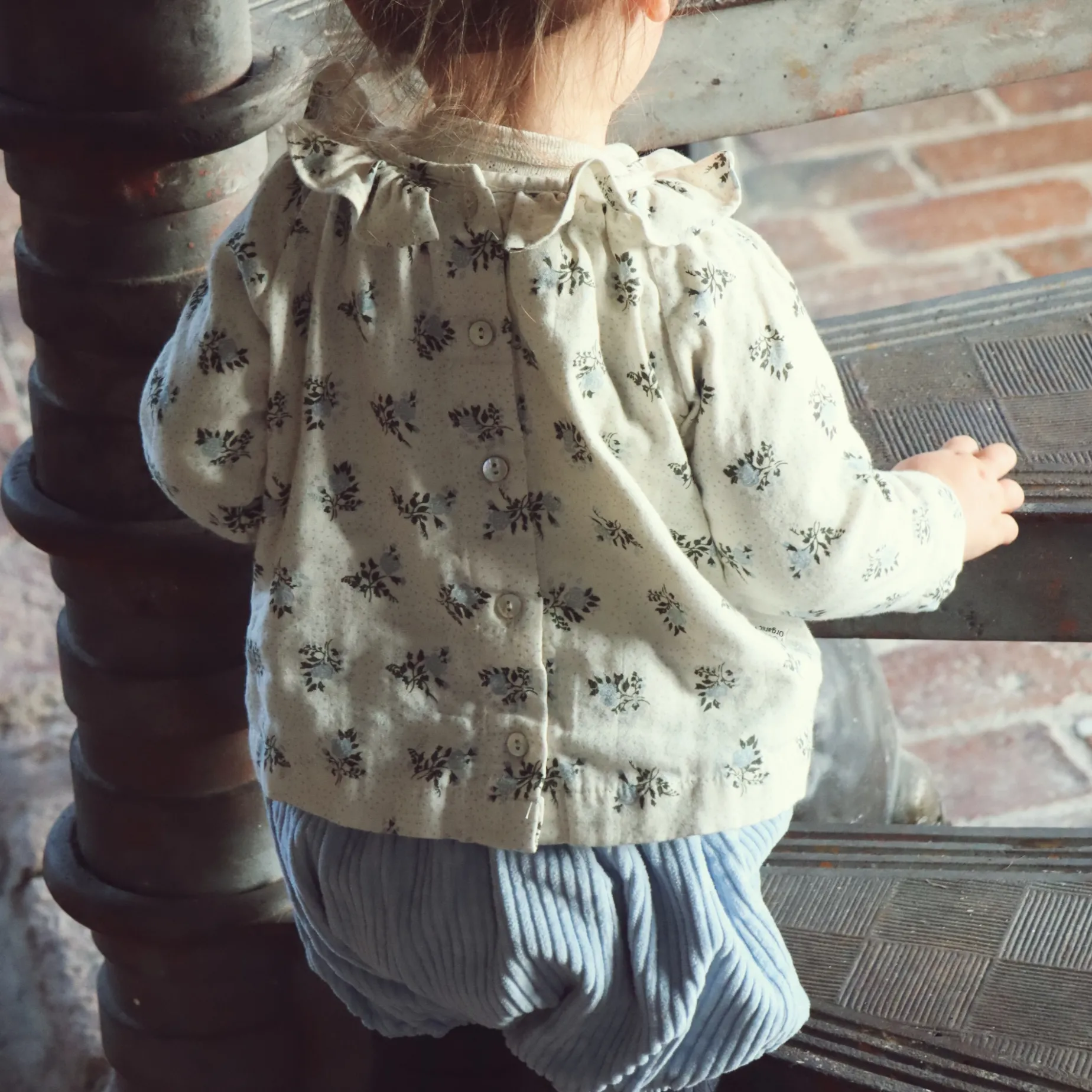 Poudre Organic Bloomers & Shorts | BLOOMER VERVEINE VELOURS CÔTELÉ Blue Fog BlueFog