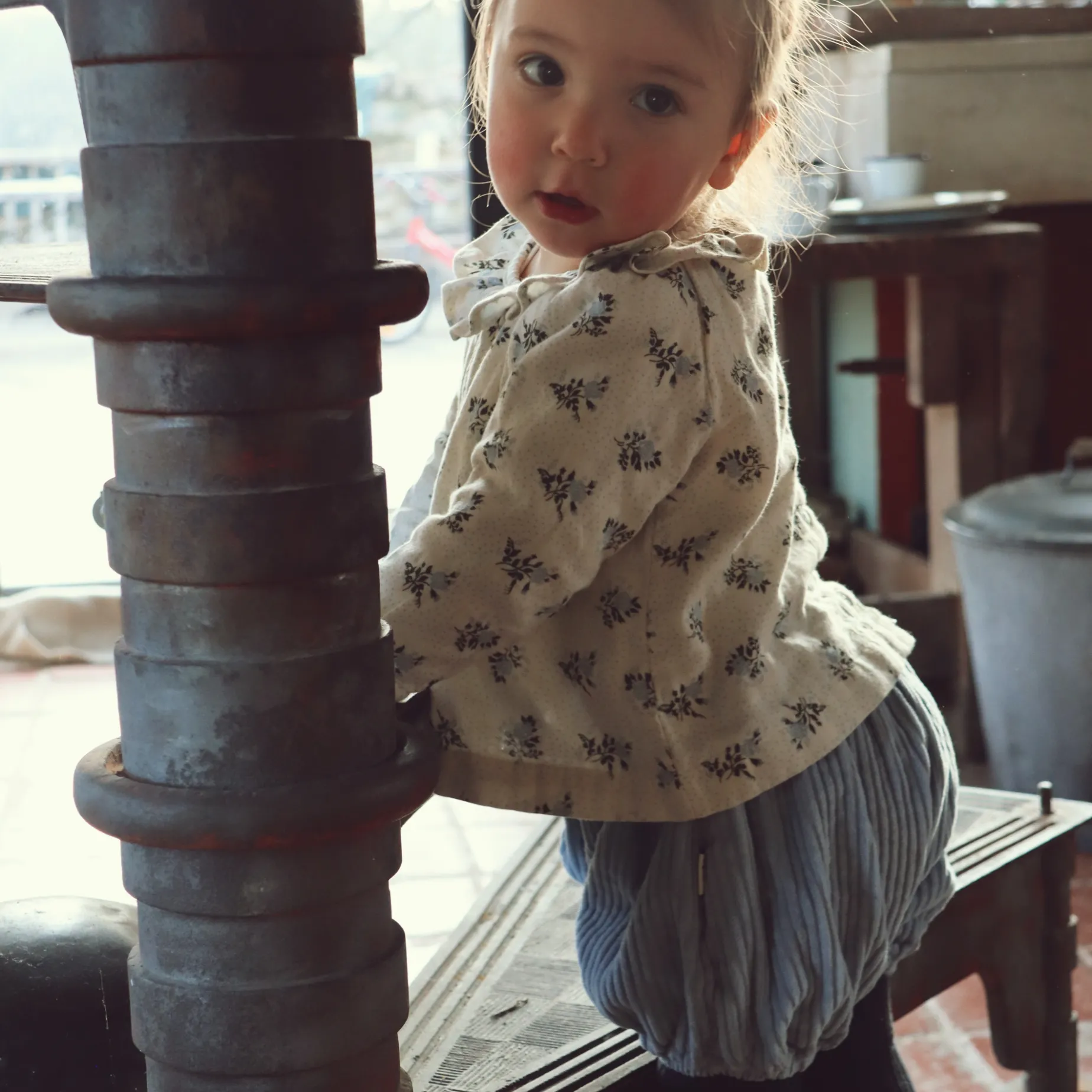 Poudre Organic Bloomers & Shorts | BLOOMER VERVEINE VELOURS CÔTELÉ Blue Fog BlueFog
