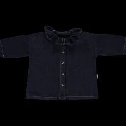 Poudre Organic Blouses & Chemises | BLOUSE ARONIE Denim Dark Blue Denim-Dark-Blue