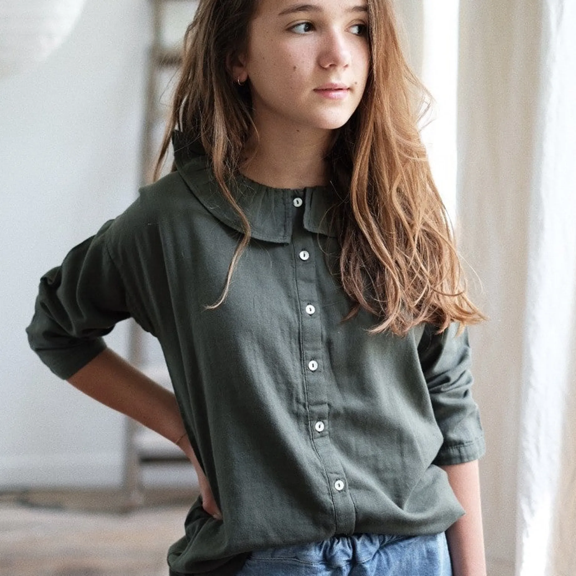 Poudre Organic Blouses & Chemises | BLOUSE ARONIE Forest Green ForestGreen