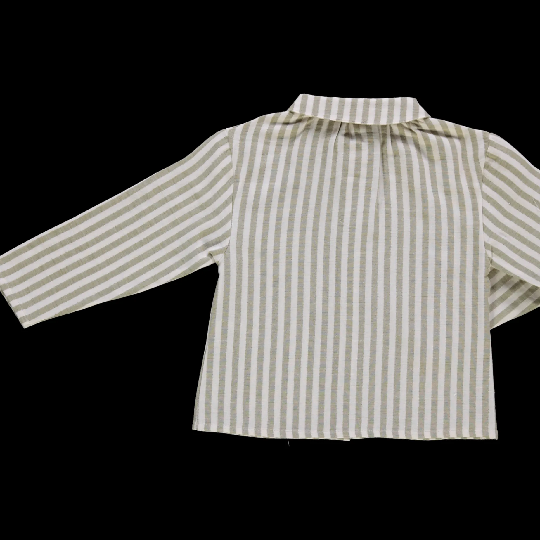 Poudre Organic Blouses & Chemises | Blouses & Chemises | BLOUSE BAMBOU Rayures Green Moss RayuresGreenMoss