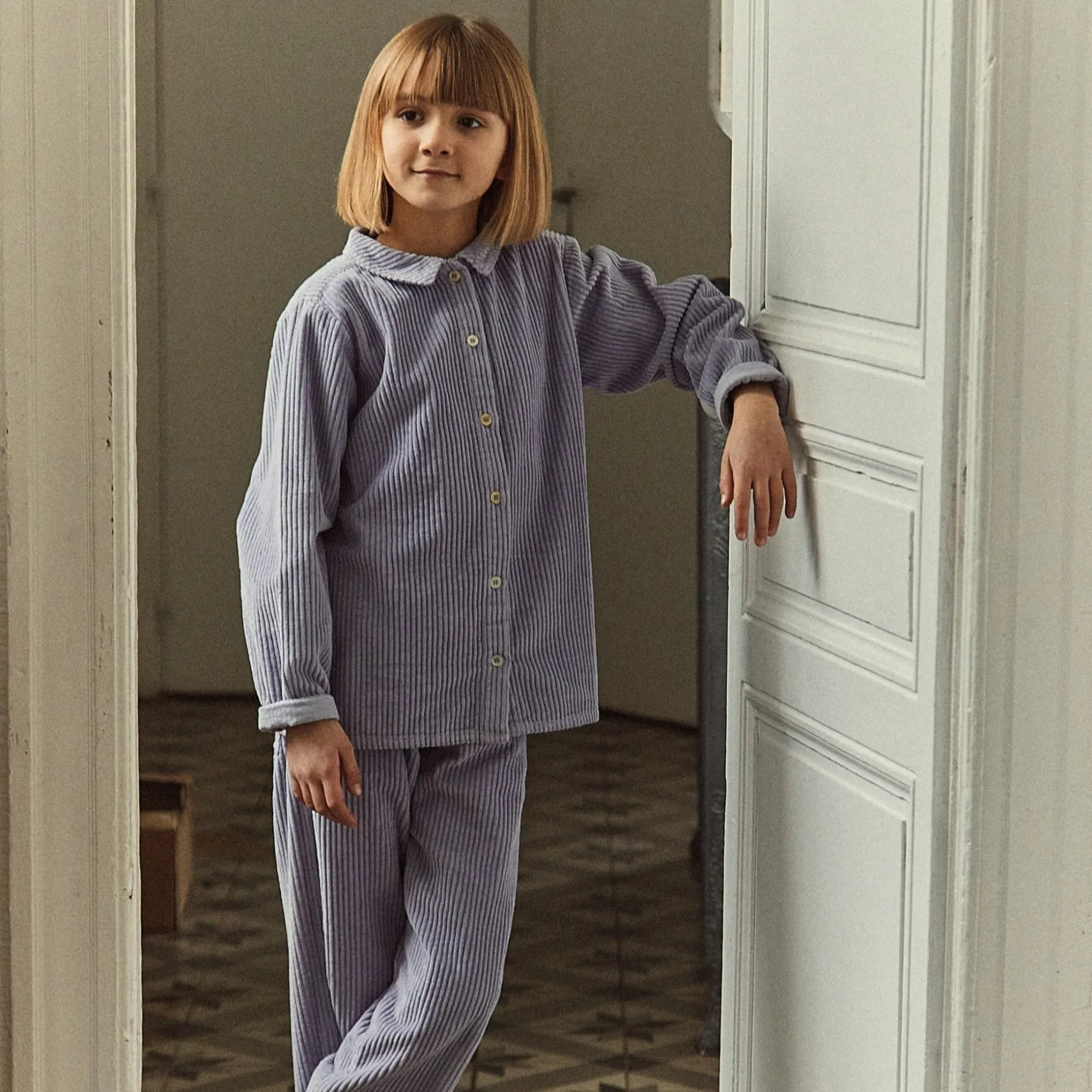 Poudre Organic Blouses & Chemises | Blouses & Chemises | BLOUSE BELLADONE VELOURS CÔTELÉ Lavender Aura LavenderAura