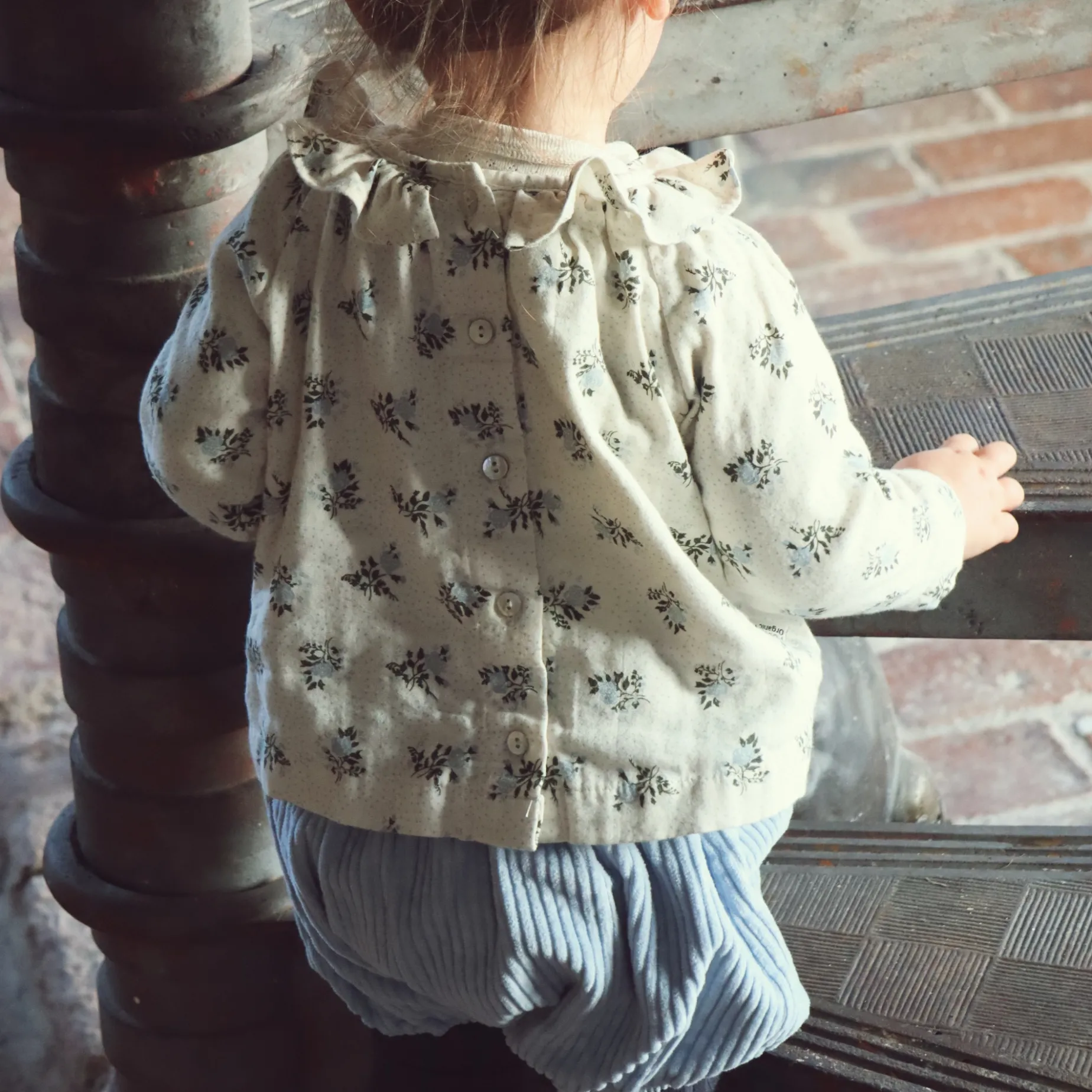Poudre Organic Blouses & Chemises | BLOUSE CHARME Fleurs Blue Fog Fleurs-Blue-Fog