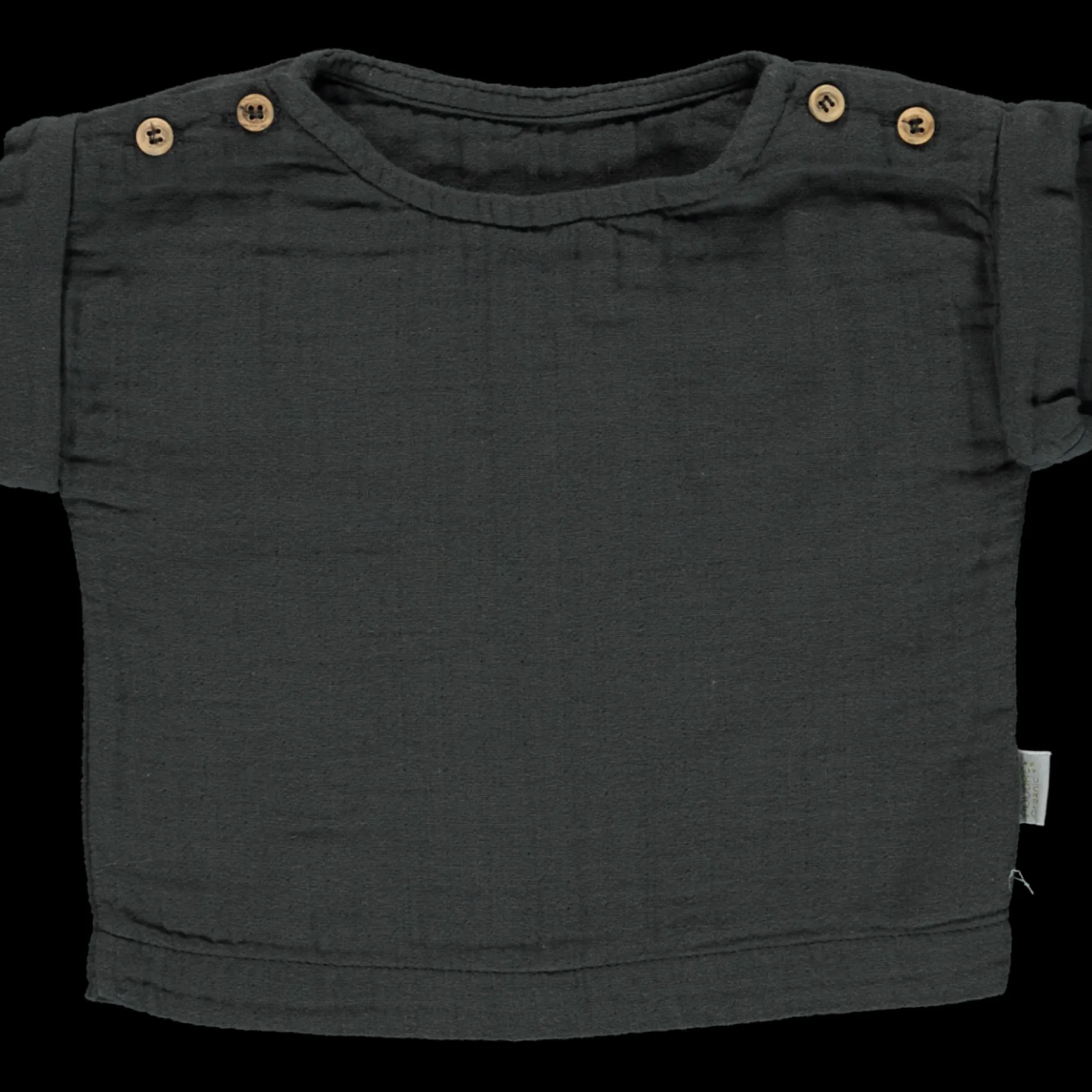 Poudre Organic Blouses & Chemises | BLOUSE LIN Pirate Black PirateBlack