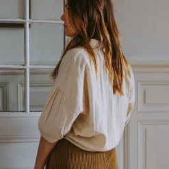 Poudre Organic Blouses & Chemises | BLOUSE ONAGRE Almond Milk AlmondMilk