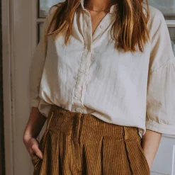 Poudre Organic Blouses & Chemises | BLOUSE ONAGRE Almond Milk AlmondMilk