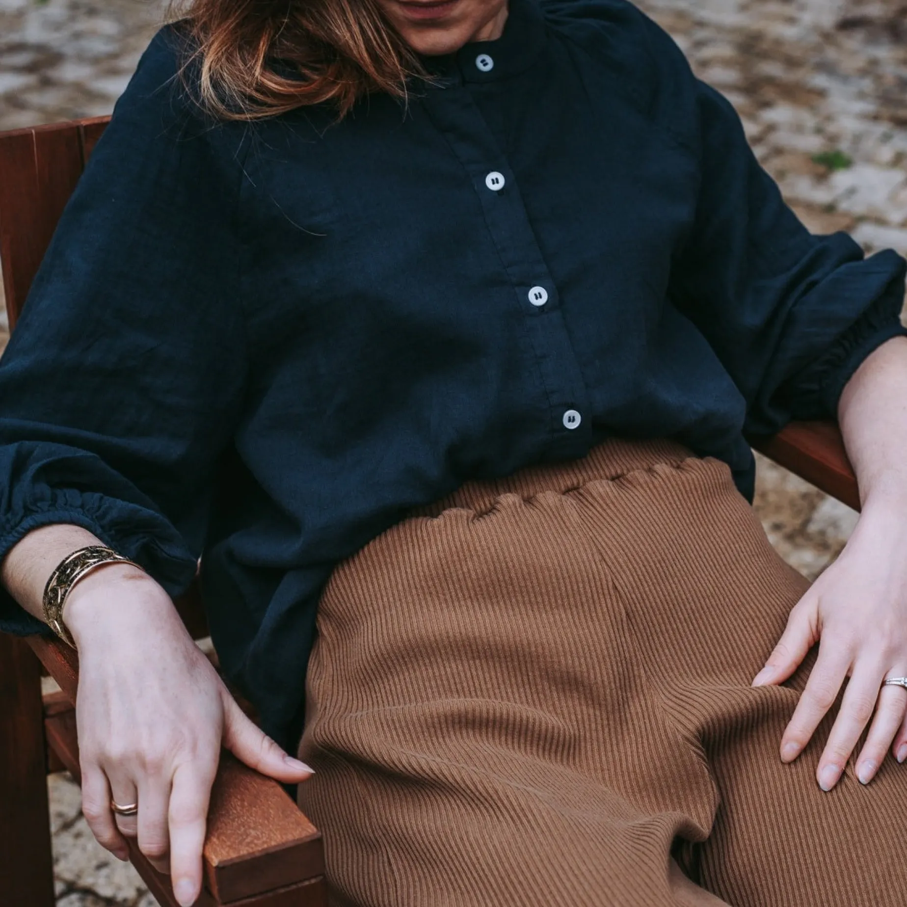 Poudre Organic Blouses & Chemises | BLOUSE ONAGRE Pirate Black PirateBlack