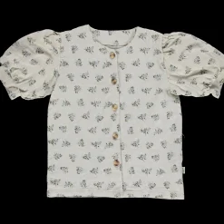 Poudre Organic Blouses & Chemises | BLOUSE POIRE Fleurs Blue Fog Fleurs-Blue-Fog
