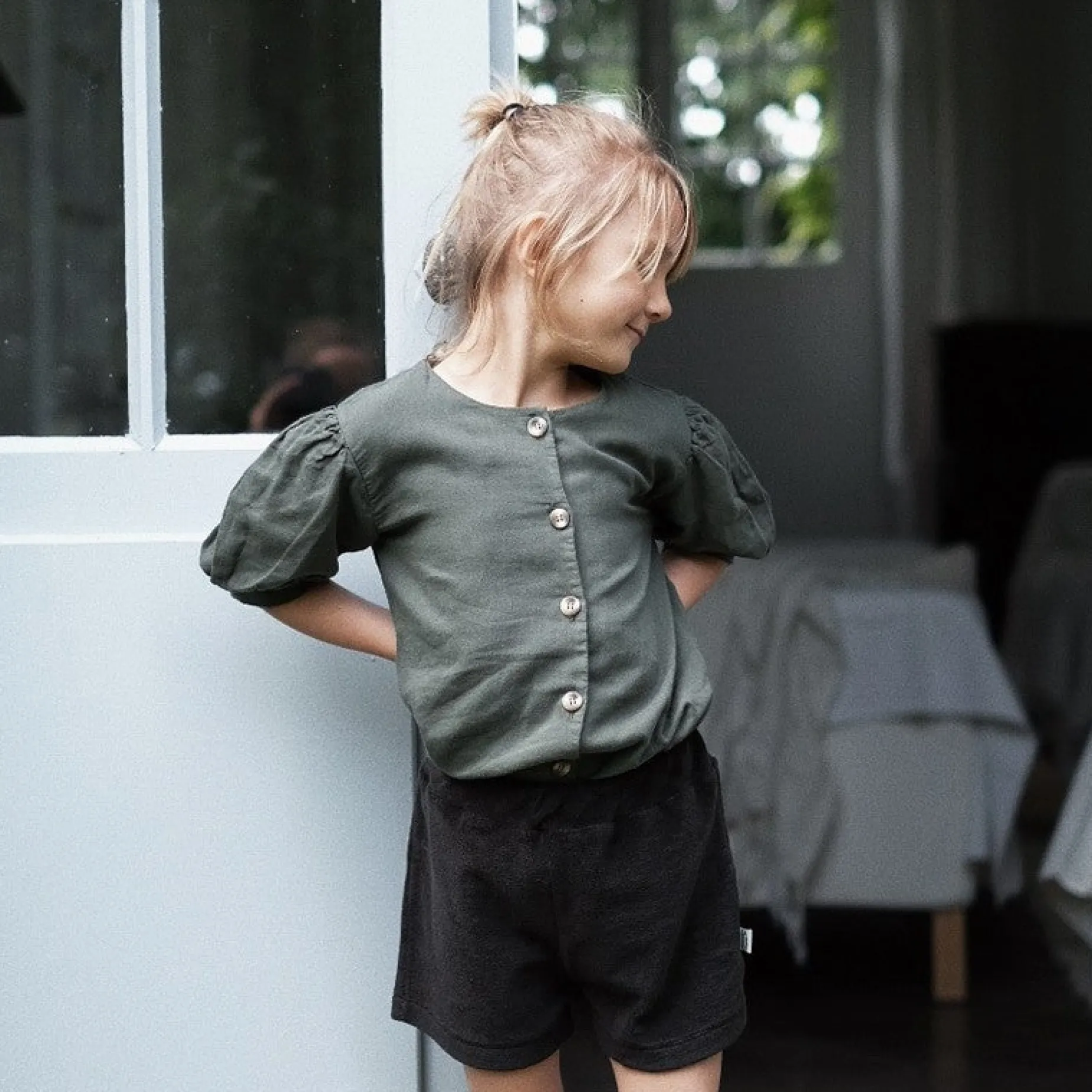 Poudre Organic Blouses & Chemises | BLOUSE POIRE Forest Green ForestGreen