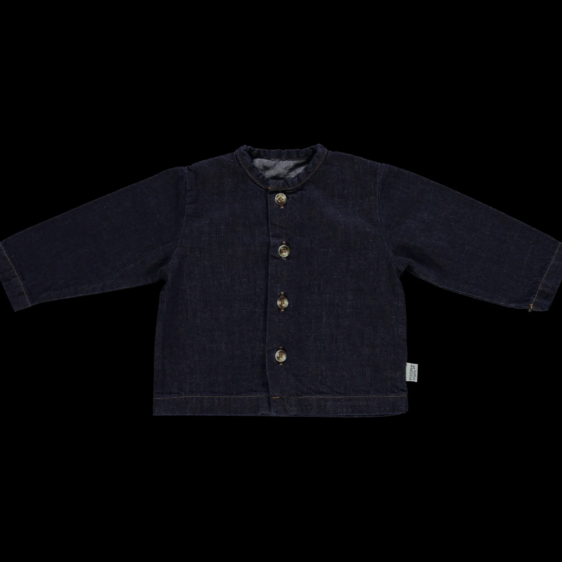Poudre Organic Blouses & Chemises | BLOUSE RONCE Denim Dark Blue Denim-Dark-Blue