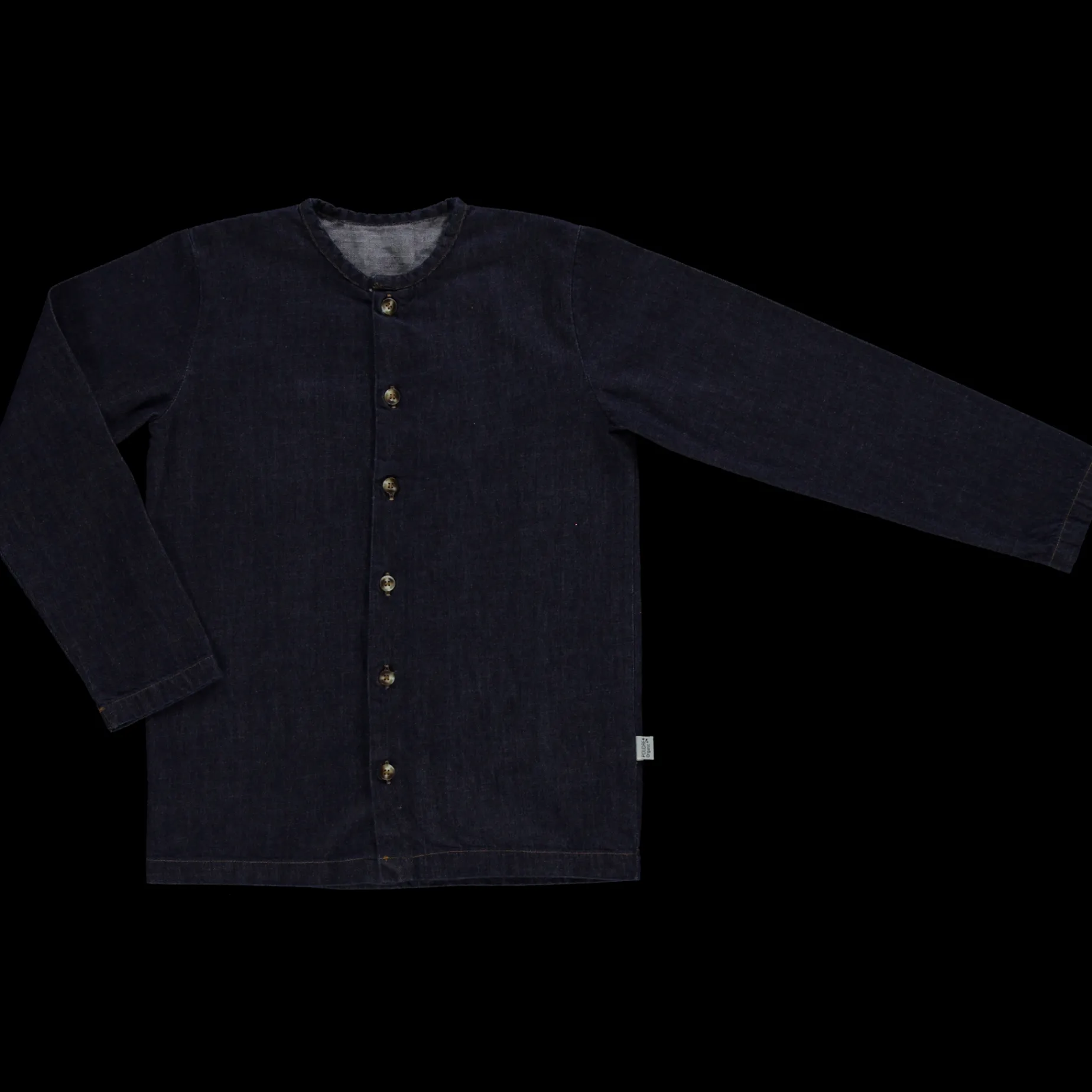 Poudre Organic Blouses & Chemises | BLOUSE RONCE Denim Dark Blue Denim-Dark-Blue