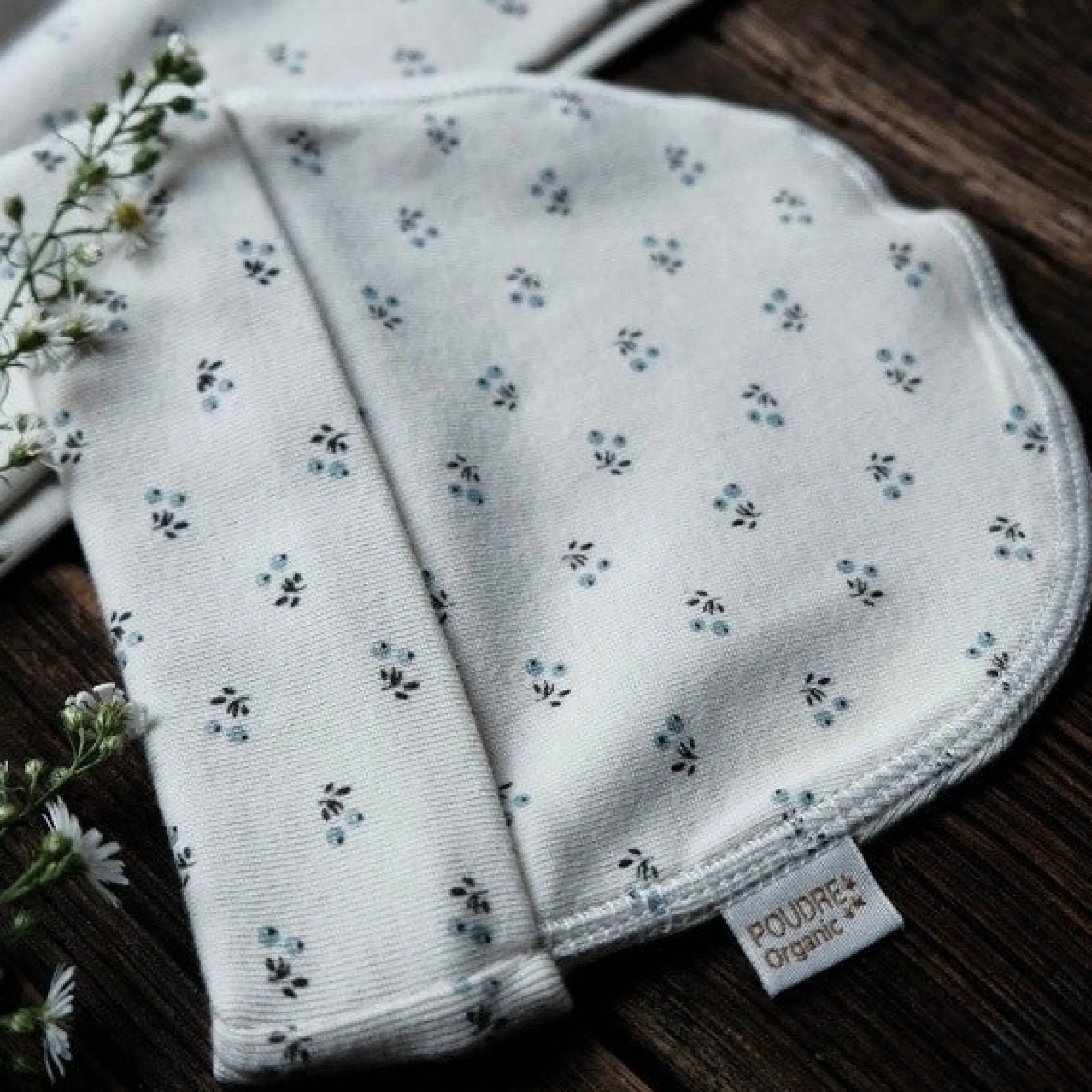 Poudre Organic Béguins, Bonnets Et Chapeaux | BONNET NAISSANCE LITCHI Hors Saison Blue Surf Hors-Saison-Blue-Surf