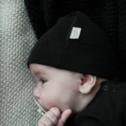 Poudre Organic Béguins, Bonnets Et Chapeaux | BONNET NAISSANCE LITCHI Pirate Black PirateBlack
