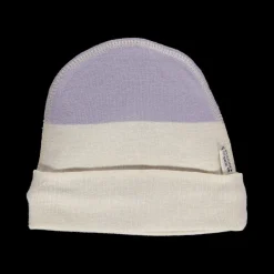 Poudre Organic Béguins, Bonnets Et Chapeaux | BONNET NAISSANCE LITCHI Rayures Lavender RayuresLavender