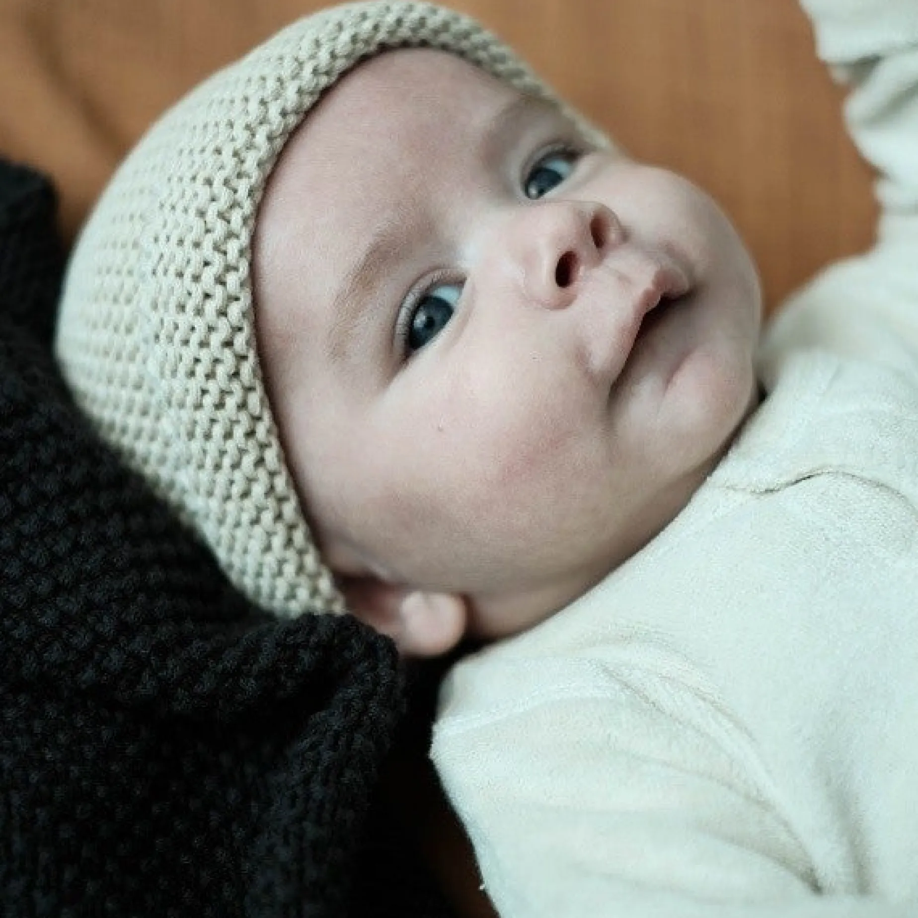 Poudre Organic Béguins, Bonnets Et Chapeaux | BONNET TRÈFLE Almond Milk AlmondMilk