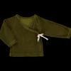 Poudre Organic Cardigans | CACHE COEUR CROCUS VELOURS Fir Green FirGreen