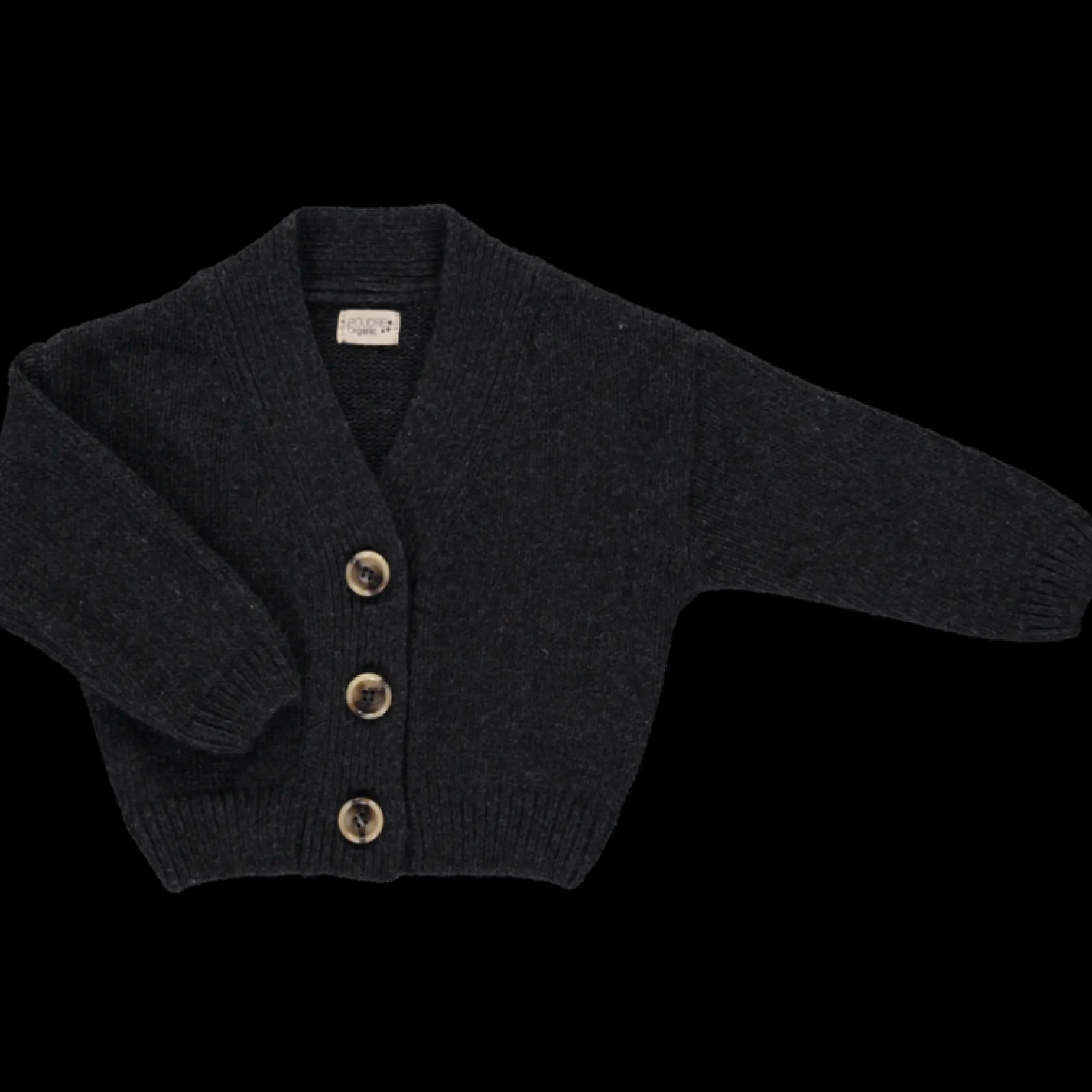 Poudre Organic Cardigans | Cardigans | CARDIGAN ACACIA Anthracite