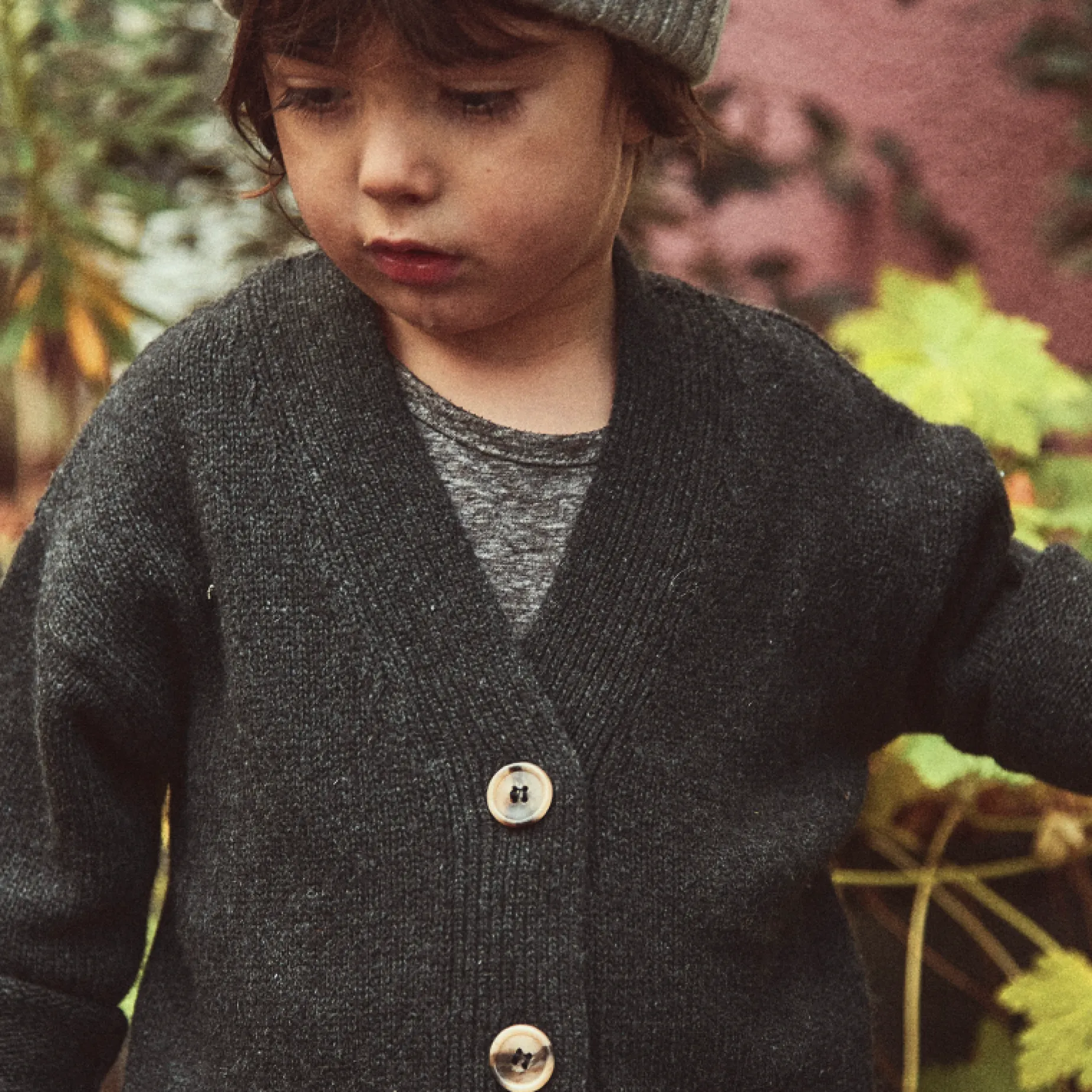 Poudre Organic Cardigans | Cardigans | CARDIGAN ACACIA Anthracite
