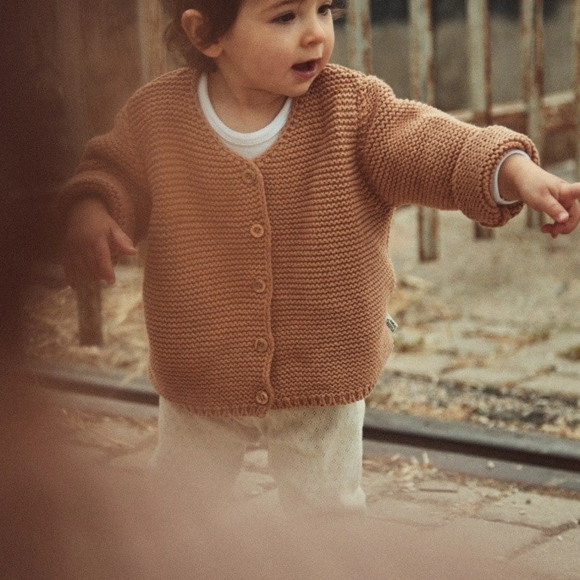 Poudre Organic Cardigans | CARDIGAN ASTER Tan