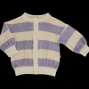 Poudre Organic Cardigans | CARDIGAN BRUNELLE ÉPONGE Rayures Lavender RayuresLavender
