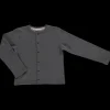 Poudre Organic Cardigans | CARDIGAN CAMOMILLE ADULTE Anthracite