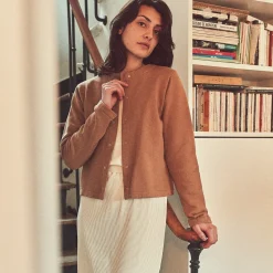 Poudre Organic Cardigans | CARDIGAN CAMOMILLE ADULTE Nuthatch