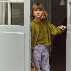 Poudre Organic Cardigans | Cardigans | CARDIGAN CAMOMILLE Green Moss GreenMoss