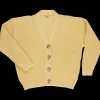Poudre Organic Cardigans | CARDIGAN MATÉ ADULTE Jaune Pastel JaunePastel