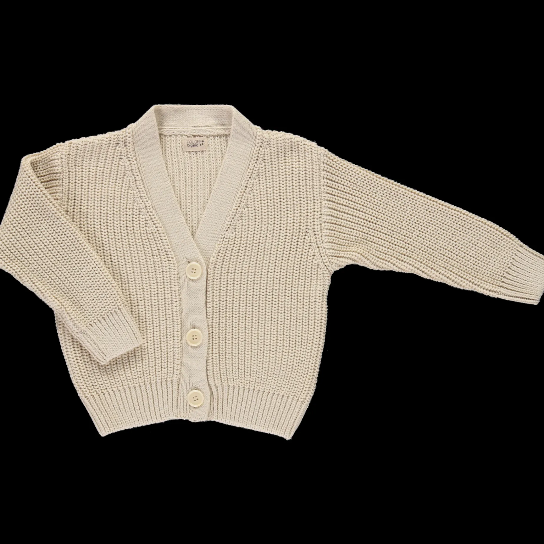 Poudre Organic Cardigans | Cardigans | CARDIGAN MATÉ Almond Milk AlmondMilk