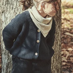 Poudre Organic Cardigans | Cardigans | CARDIGAN MATÉ Charbon