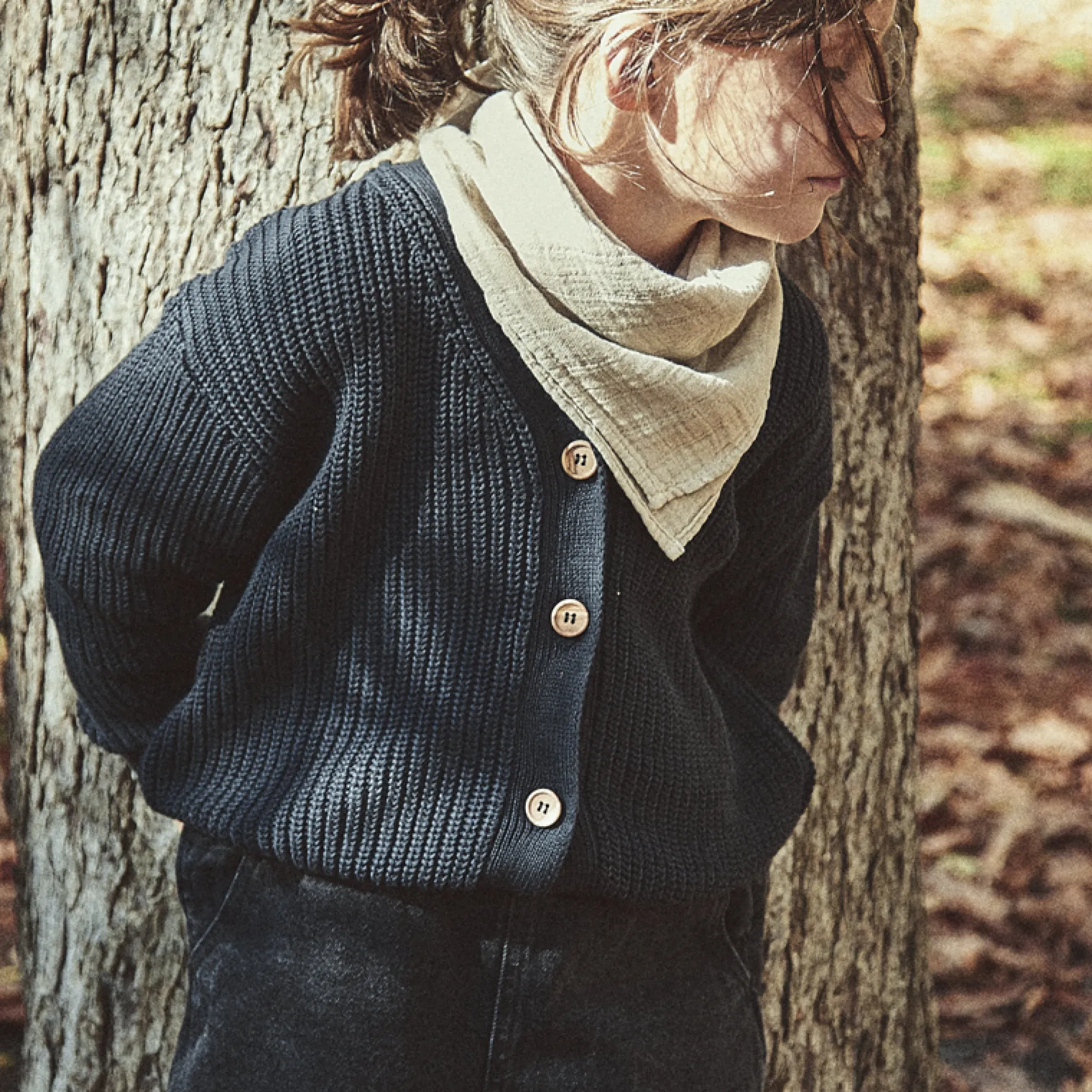 Poudre Organic Cardigans | Cardigans | CARDIGAN MATÉ Charbon