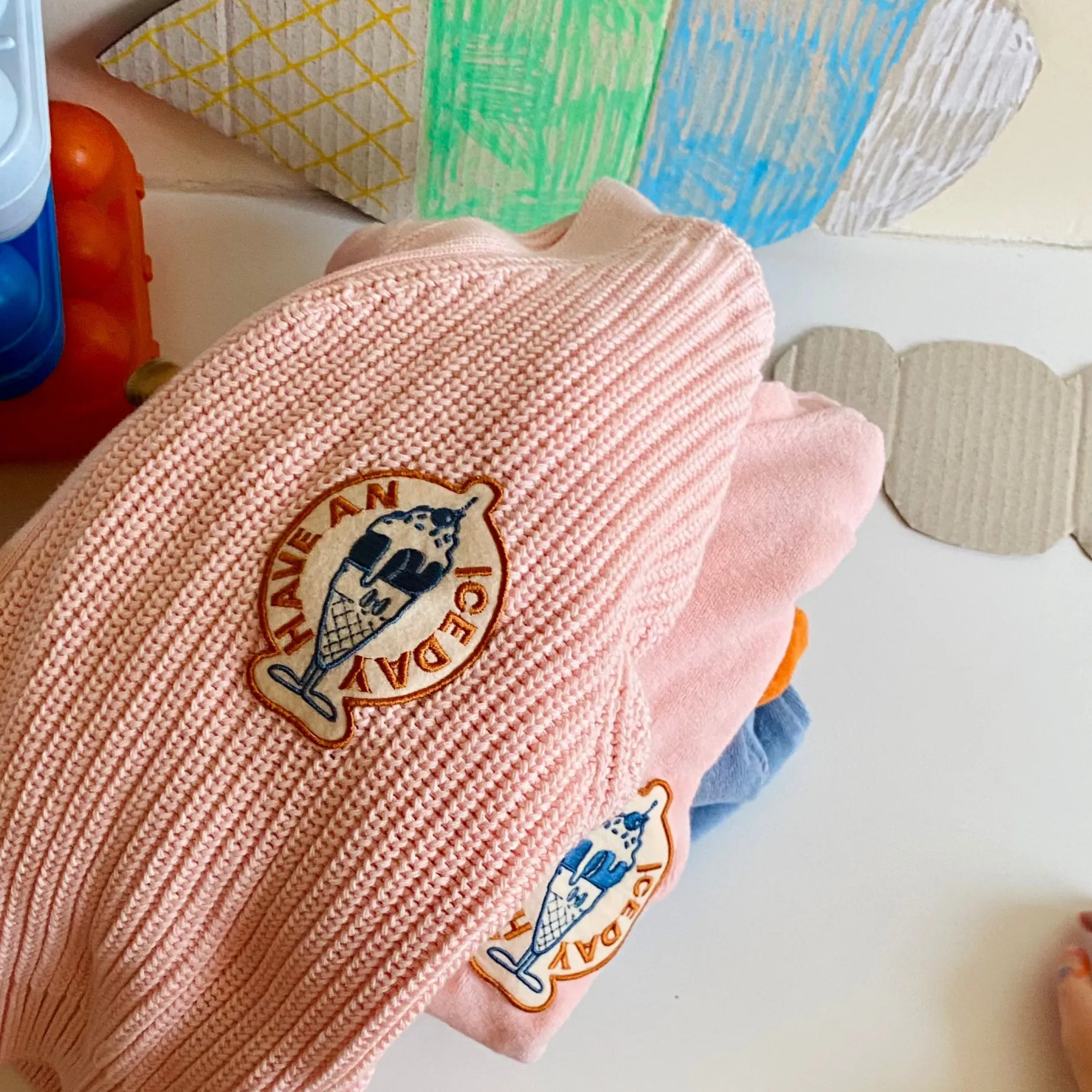 Poudre Organic Cardigans | Cardigans | CARDIGAN MATÉ ICE-CREAM Rose Pastel Ice-creamRosePastel