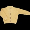 Poudre Organic Cardigans | Cardigans | CARDIGAN MATÉ Jaune Pastel JaunePastel
