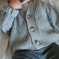 Poudre Organic Cardigans | Cardigans | CARDIGAN MATÉ LAINE Gris