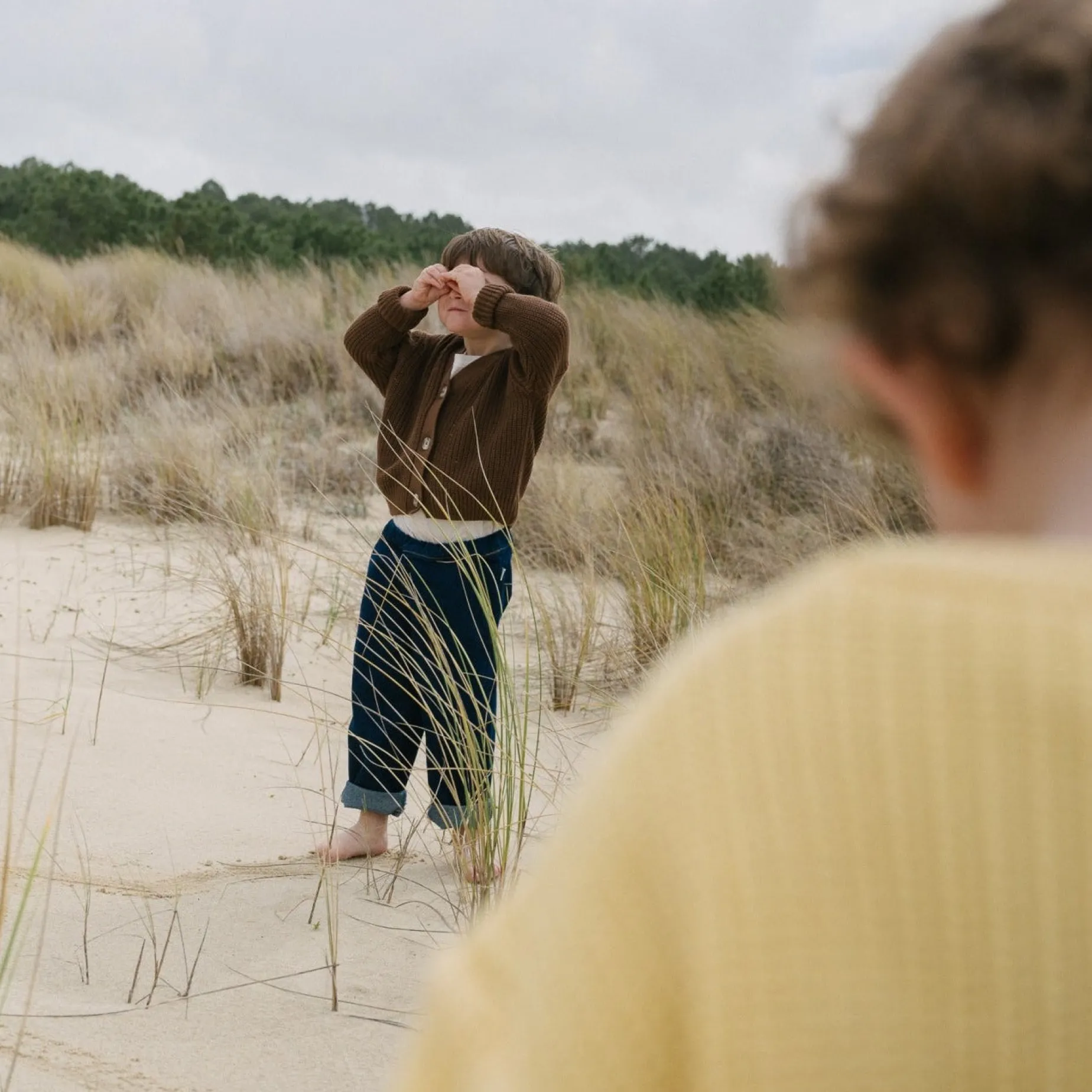 Poudre Organic Cardigans | Cardigans | CARDIGAN MATÉ Noisette