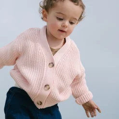 Poudre Organic Cardigans | Cardigans | CARDIGAN MATÉ Rose Pastel RosePastel