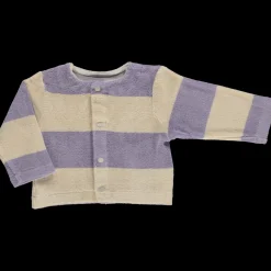 Poudre Organic Cardigans | Cardigans | CARDIGAN MELISSE ÉPONGE Rayures Lavender RayuresLavender