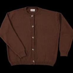 Poudre Organic Cardigans | CARDIGAN PÉTALE ADULTE Noisette