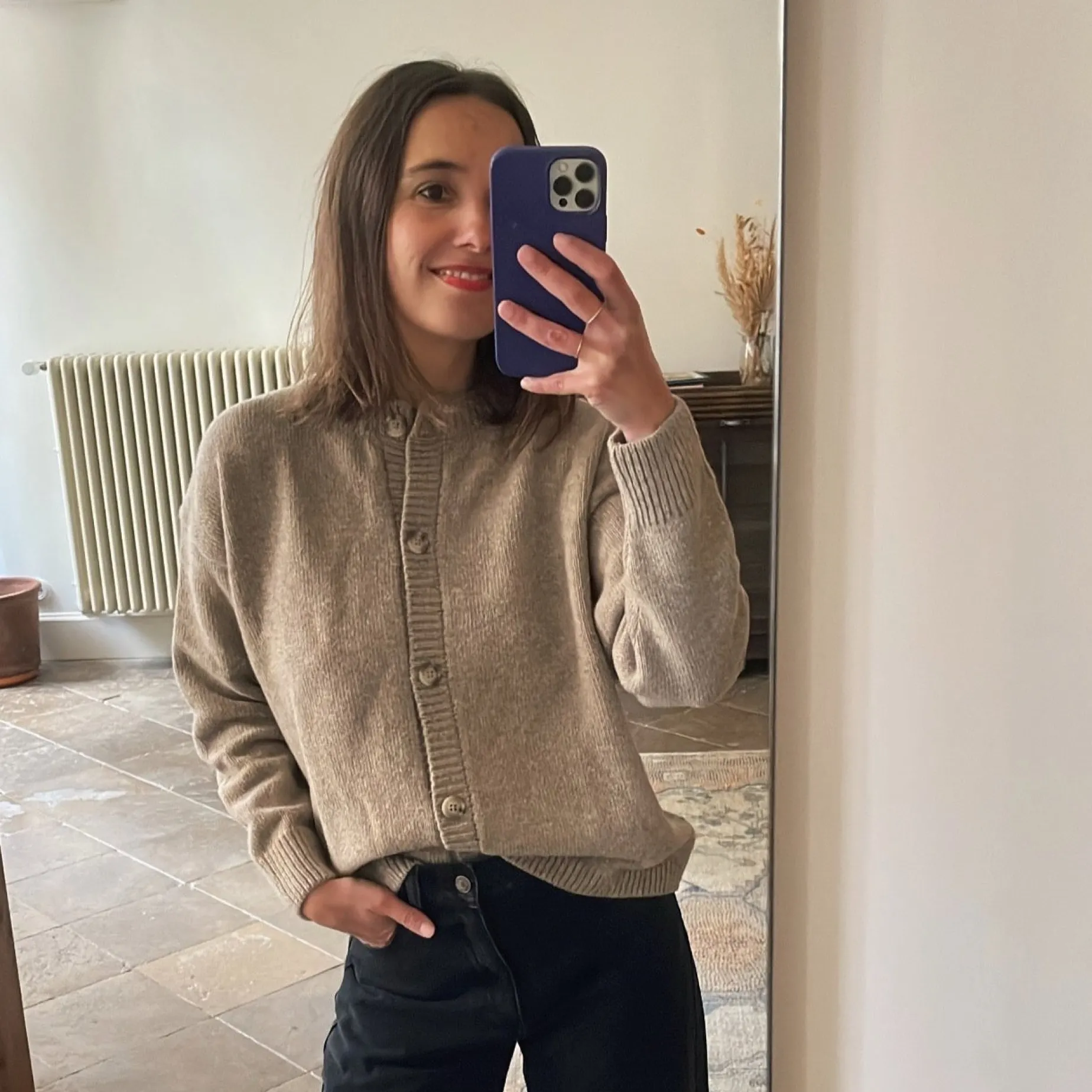 Poudre Organic Cardigans | CARDIGAN PÉTALE LAINE ADULTE Dark Sand DarkSand
