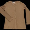 Poudre Organic Cardigans | CARDIGAN SOUCI CÔTELÉ Dijon