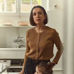Poudre Organic Cardigans | CARDIGAN SOUCI CÔTELÉ Dijon