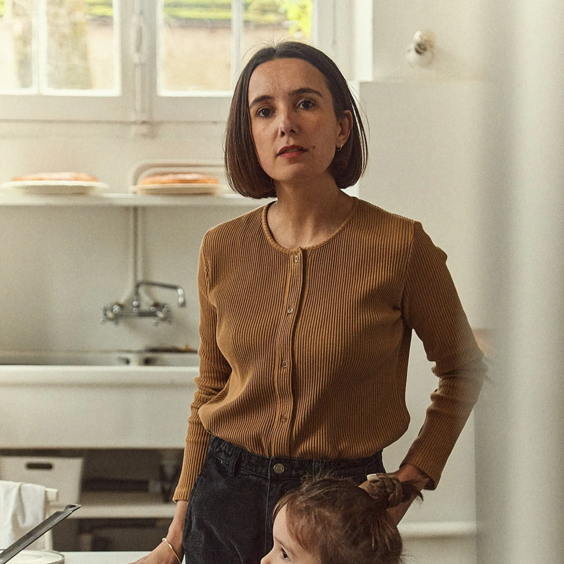 Poudre Organic Cardigans | CARDIGAN SOUCI CÔTELÉ Dijon