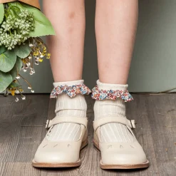 Poudre Organic Chaussettes & Collants | Chaussettes & Collants | CHAUSSETTES CHARLOTTE À DENTELLES LIBERTY Doux Agneaux DouxAgneaux