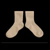 Poudre Organic Chaussettes & Collants | Chaussettes & Collants | CHAUSSETTES COURTES À CÔTES Petite Taupe PetiteTaupe