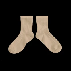 Poudre Organic Chaussettes & Collants | Chaussettes & Collants | CHAUSSETTES COURTES À CÔTES Petite Taupe PetiteTaupe