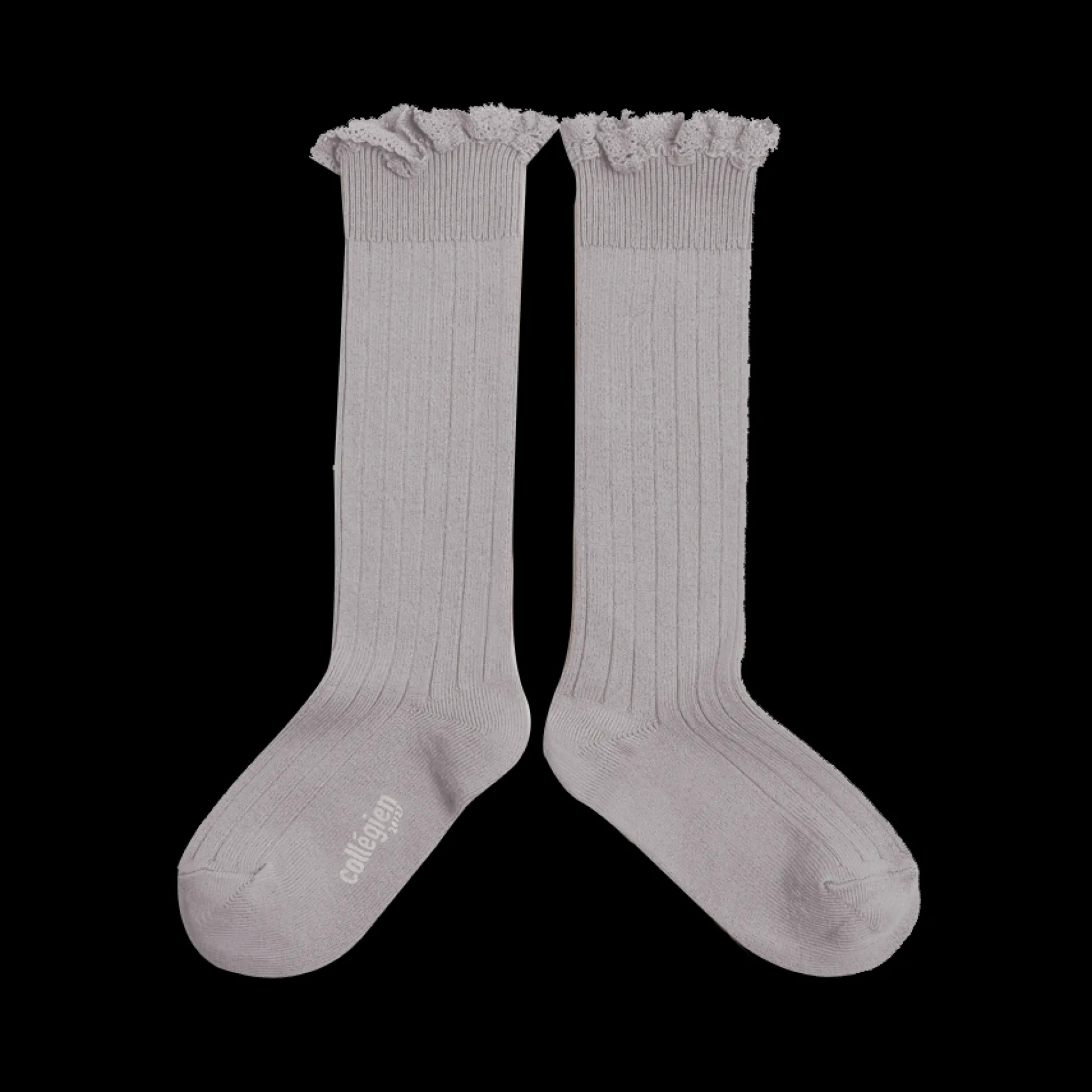 Poudre Organic Chaussettes & Collants | Chaussettes & Collants | CHAUSSETTES JOSEPHINE À DENTELLES Jour de Pluie JourdePluie
