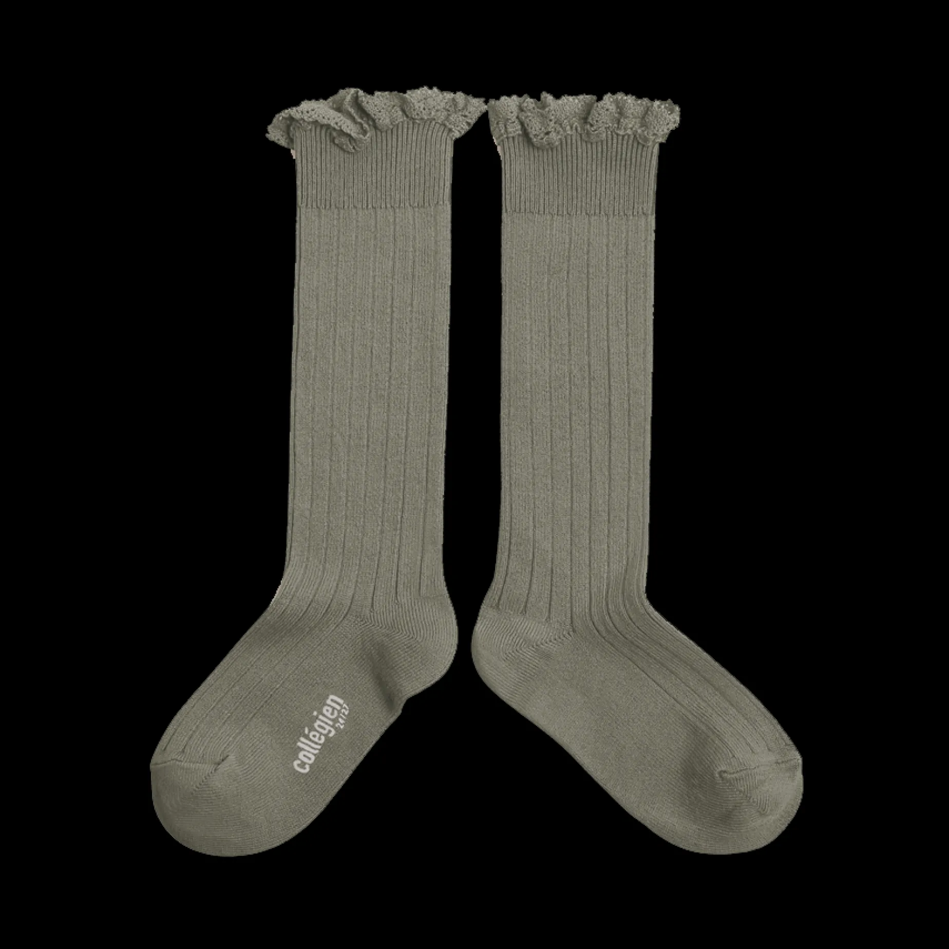 Poudre Organic Chaussettes & Collants | Chaussettes & Collants | CHAUSSETTES JOSEPHINE À DENTELLES Sauge