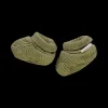 Poudre Organic Chaussons | CHAUSSONS WAKAME CÔTELÉ Green Moss GreenMoss