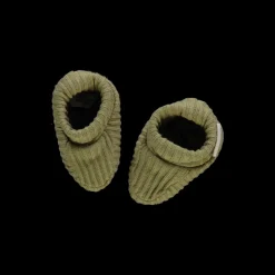 Poudre Organic Chaussons | CHAUSSONS WAKAME CÔTELÉ Green Moss GreenMoss