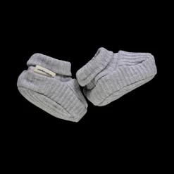 Poudre Organic Chaussons | CHAUSSONS WAKAME CÔTELÉ Gris Clair Chiné GrisClairChiné